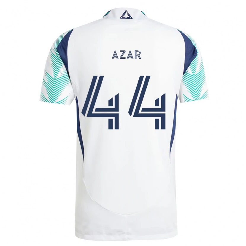 Danxen Damen Logan Azar #44 Weiß Marineblau Hellgrün Auswärtstrikot Trikot 2026/27 T-Shirt Schweiz
