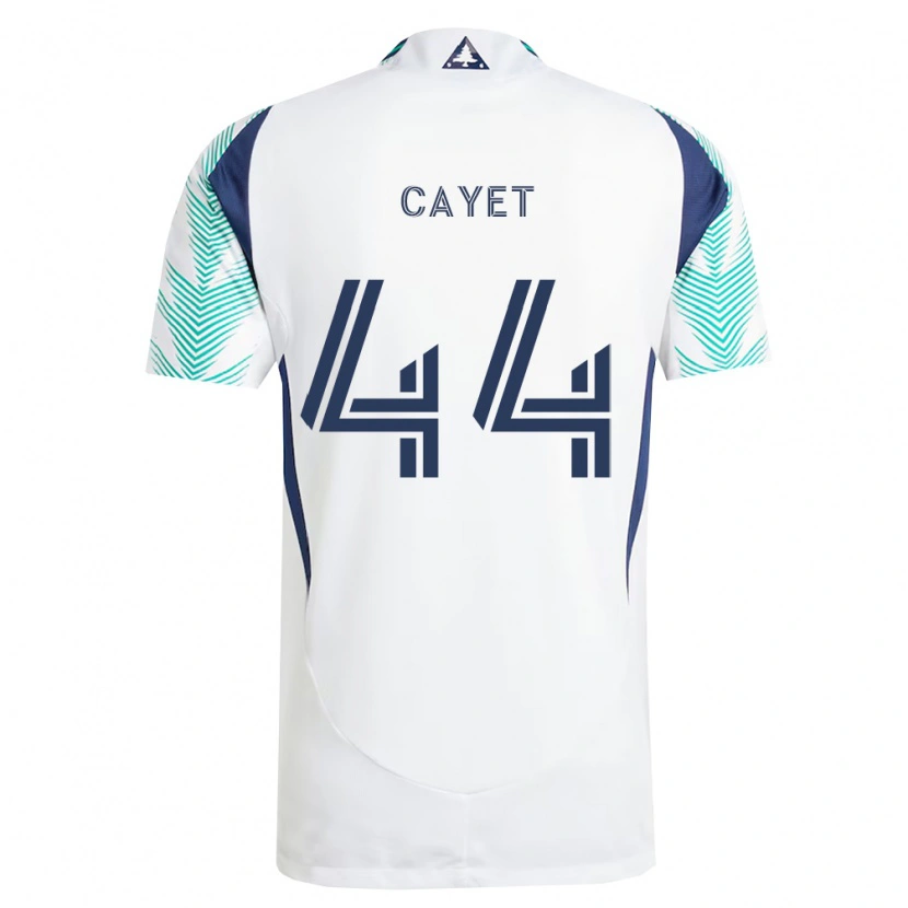 Danxen Damen Pierre Cayet #44 Weiß Marineblau Hellgrün Auswärtstrikot Trikot 2026/27 T-Shirt Schweiz