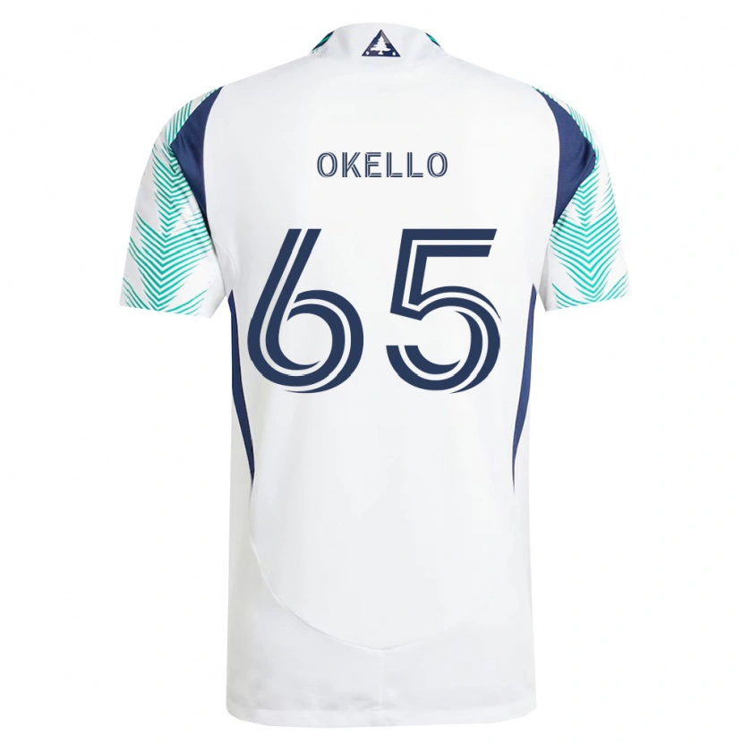 Danxen Damen Noble Okello #65 Weiß Marineblau Hellgrün Auswärtstrikot Trikot 2026/27 T-Shirt Schweiz
