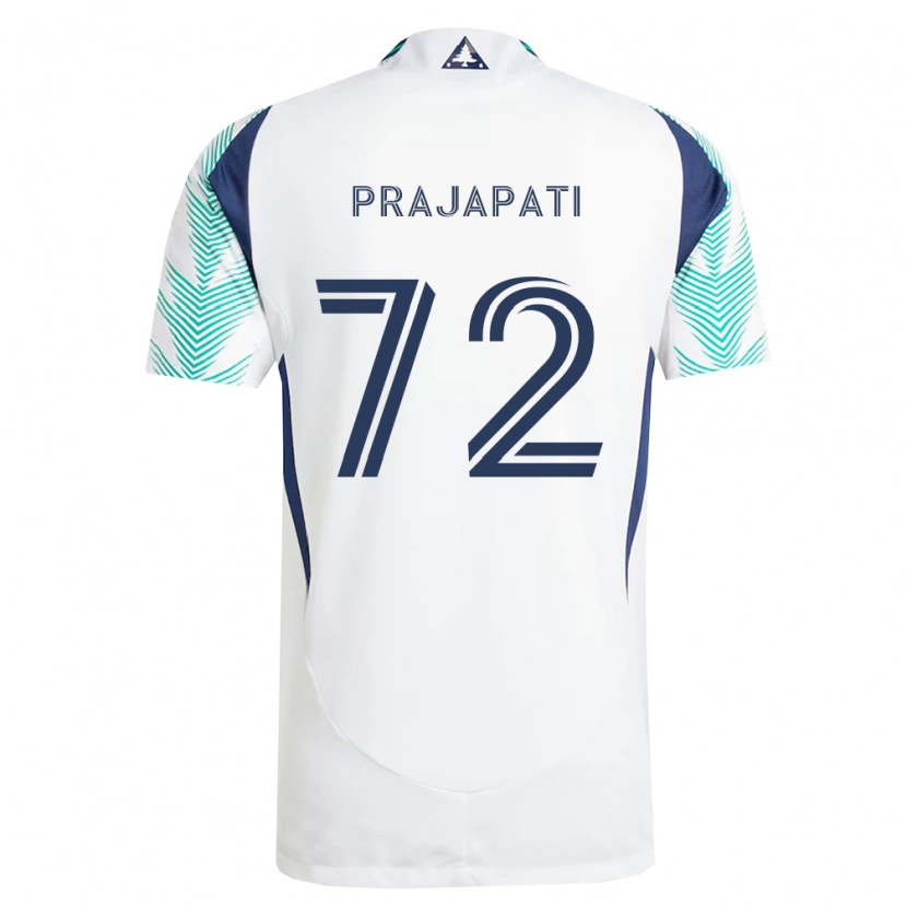 Danxen Damen Aarin Prajapati #72 Weiß Marineblau Hellgrün Auswärtstrikot Trikot 2026/27 T-Shirt Schweiz