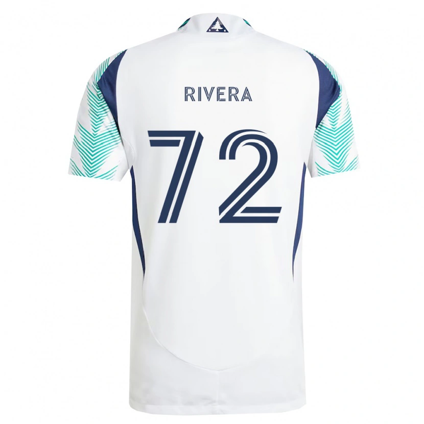 Danxen Damen Damián Rivera #72 Weiß Marineblau Hellgrün Auswärtstrikot Trikot 2026/27 T-Shirt Schweiz