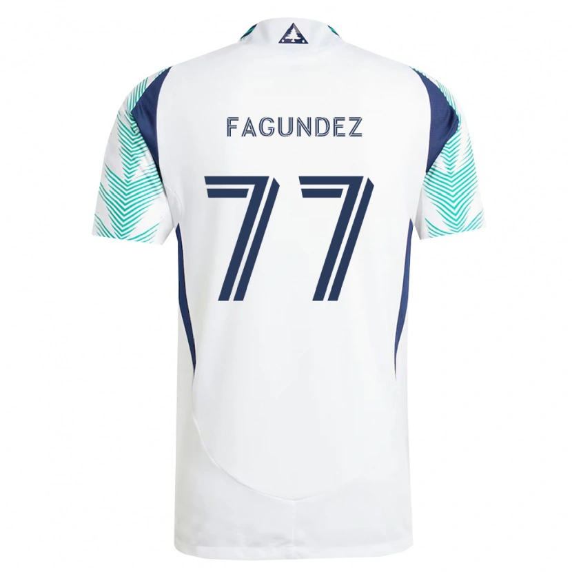 Danxen Damen Diego Fagúndez #77 Weiß Marineblau Hellgrün Auswärtstrikot Trikot 2026/27 T-Shirt Schweiz