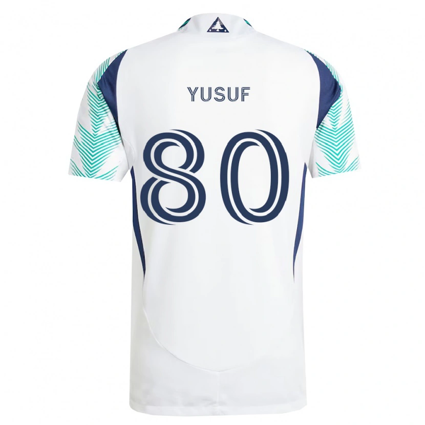 Danxen Damen Alhassan Yusuf #80 Weiß Marineblau Hellgrün Auswärtstrikot Trikot 2026/27 T-Shirt Schweiz