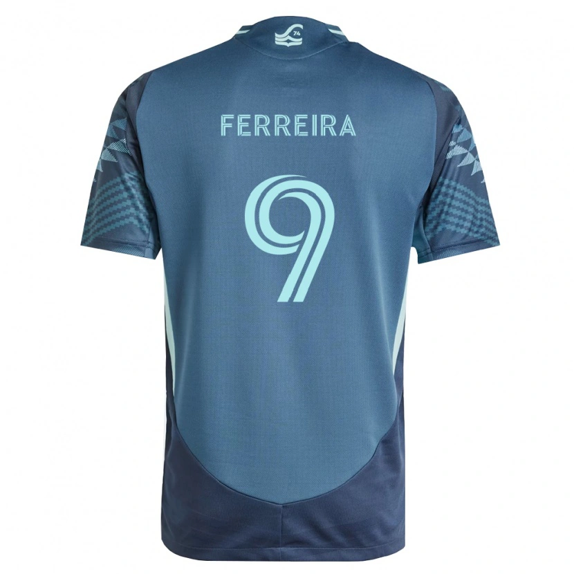 Danxen Damen Jesús Ferreira #9 Marineblau Grün Auswärtstrikot Trikot 2026/27 T-Shirt Schweiz