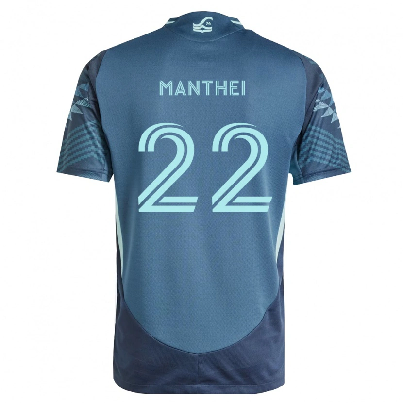 Danxen Damen Leahi Manthei #22 Marineblau Grün Auswärtstrikot Trikot 2026/27 T-Shirt Schweiz