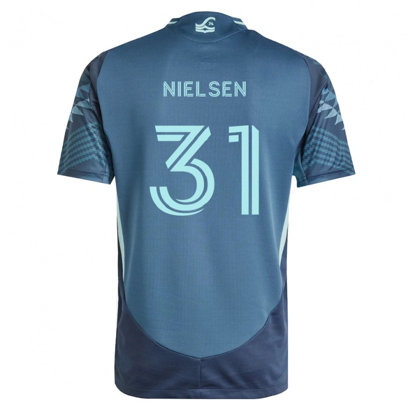 Danxen Damen Madeline Nielsen #31 Marineblau Grün Auswärtstrikot Trikot 2026/27 T-Shirt Schweiz