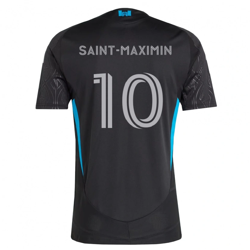 Danxen Damen Allan Saint-Maximin #10 Schwarz Weiß Himmelblau Auswärtstrikot Trikot 2026/27 T-Shirt Schweiz
