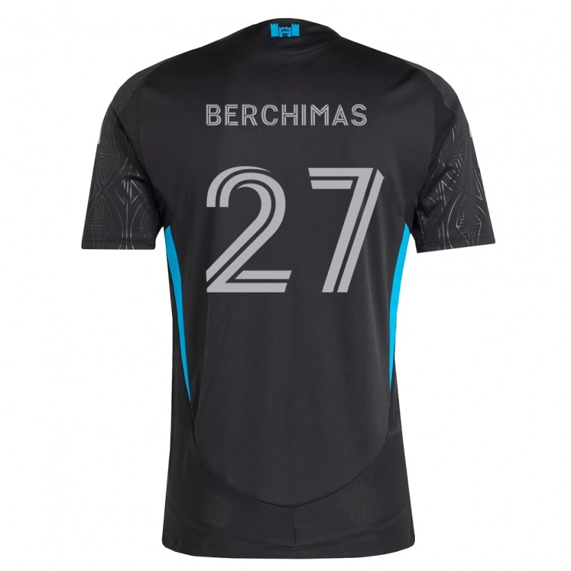 Danxen Damen Nimfasha Berchimas #27 Schwarz Weiß Himmelblau Auswärtstrikot Trikot 2026/27 T-Shirt Schweiz