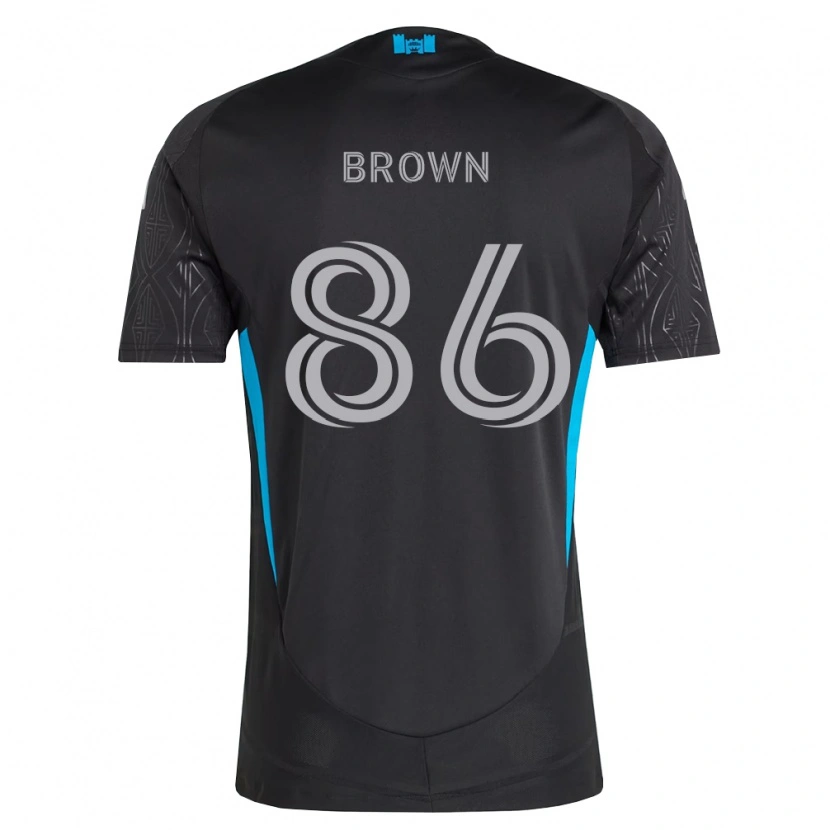 Danxen Damen Daniel Brown #86 Schwarz Weiß Himmelblau Auswärtstrikot Trikot 2026/27 T-Shirt Schweiz