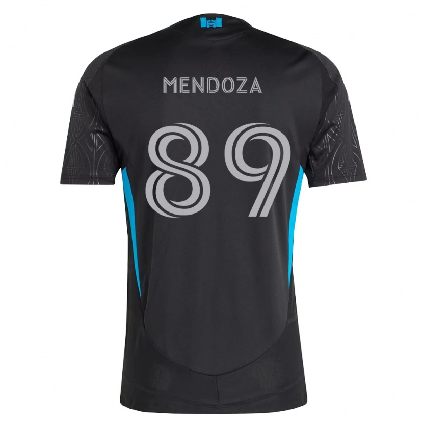 Danxen Damen Adrián Mendoza #89 Schwarz Weiß Himmelblau Auswärtstrikot Trikot 2026/27 T-Shirt Schweiz