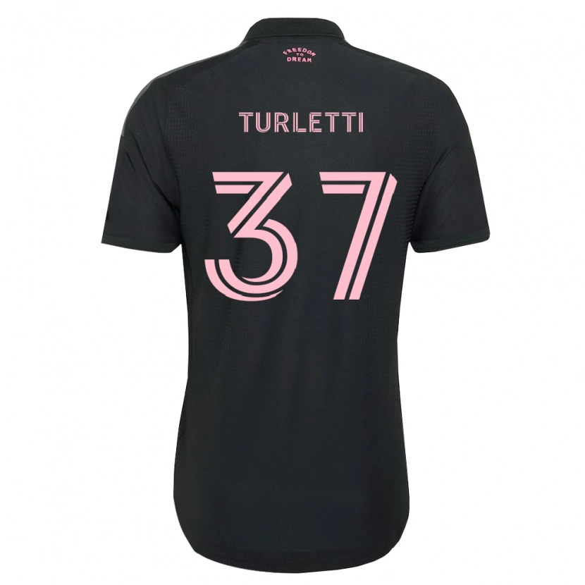 Danxen Damen Mateo Turletti #37 Pink Schwarz Weiß Auswärtstrikot Trikot 2026/27 T-Shirt Schweiz
