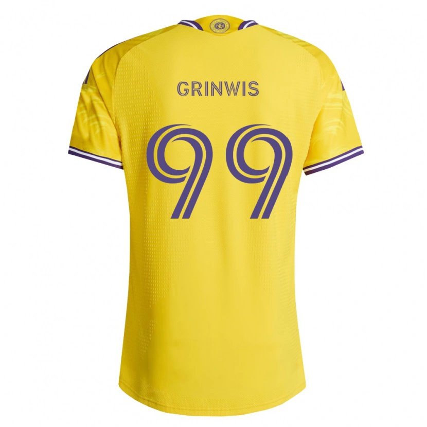 Danxen Damen Adam Grinwis #99 Gelb Violett Auswärtstrikot Trikot 2026/27 T-Shirt Schweiz