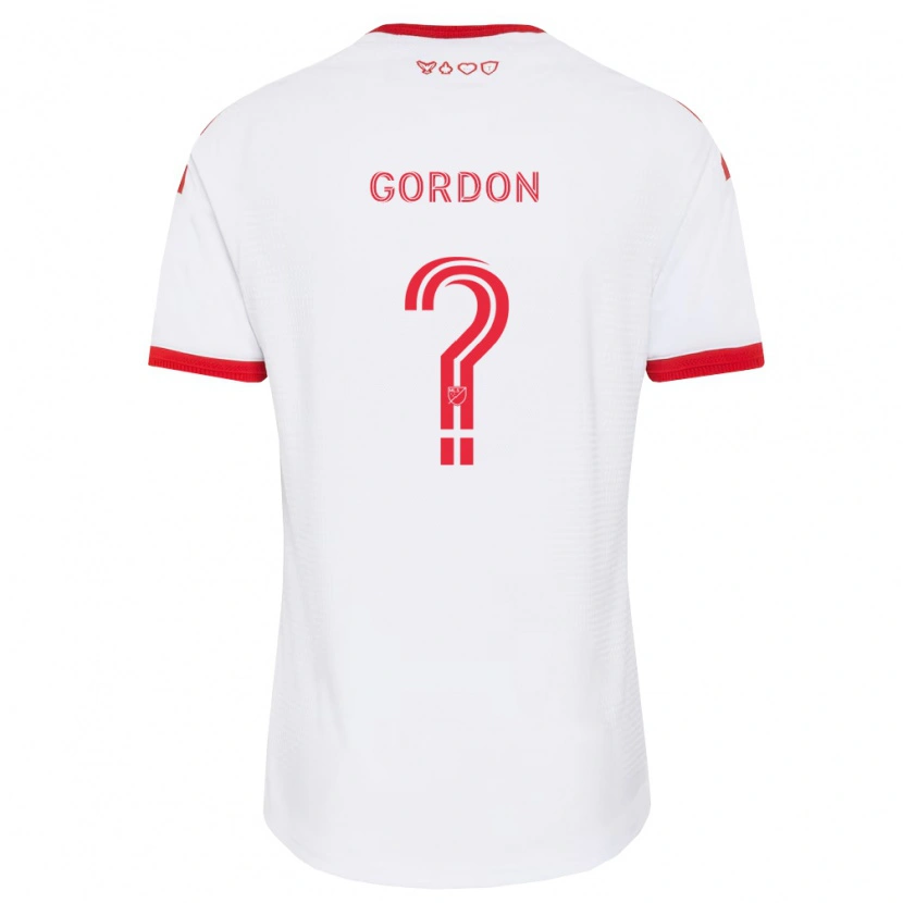 Danxen Damen Joshua Gordon #0 Weiß Rot Schwarz Auswärtstrikot Trikot 2026/27 T-Shirt Schweiz