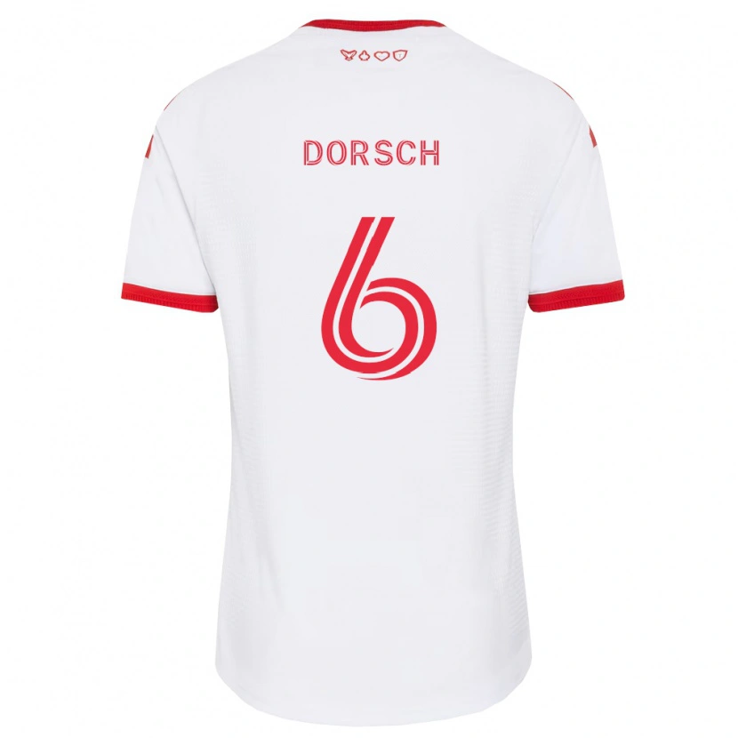 Danxen Damen Niklas Dorsch #6 Weiß Rot Schwarz Auswärtstrikot Trikot 2026/27 T-Shirt Schweiz