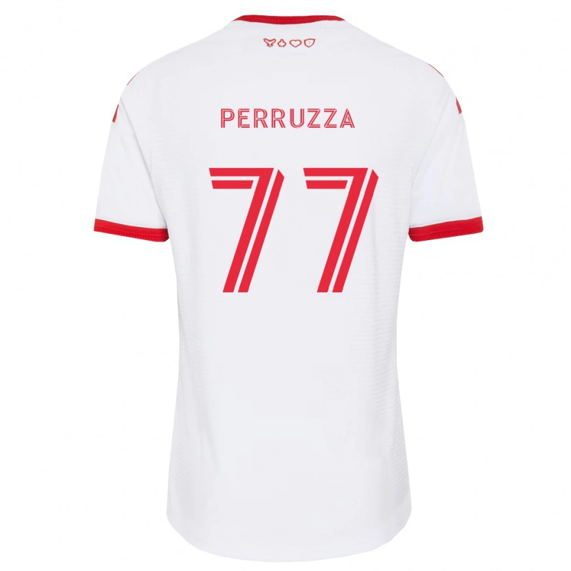 Danxen Damen Jordan Perruzza #77 Weiß Rot Schwarz Auswärtstrikot Trikot 2026/27 T-Shirt Schweiz