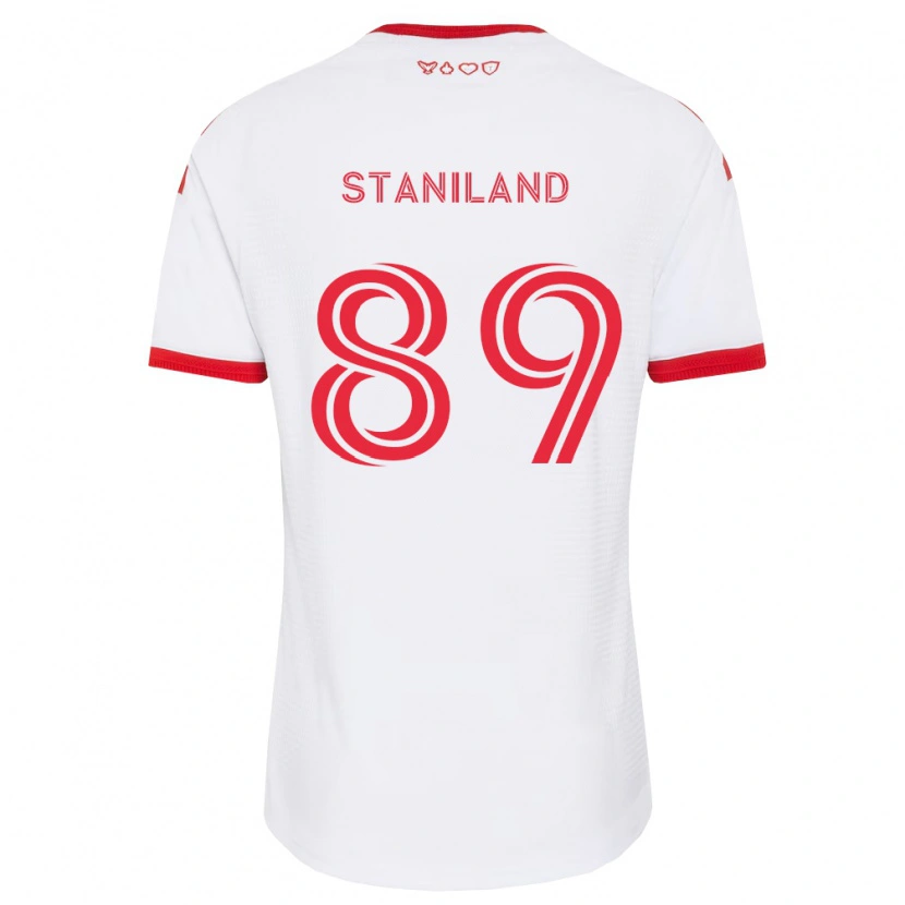 Danxen Damen Charlie Staniland #89 Weiß Rot Schwarz Auswärtstrikot Trikot 2026/27 T-Shirt Schweiz