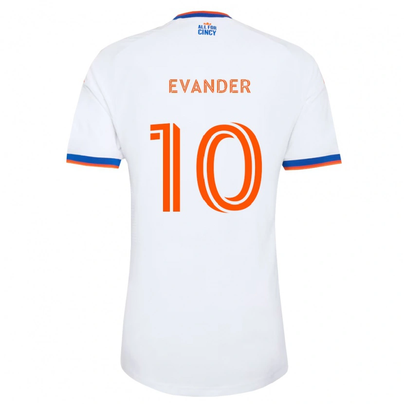 Danxen Damen Evander Da Silva Ferreira #10 Weiß Marineblau Orange Auswärtstrikot Trikot 2026/27 T-Shirt Schweiz