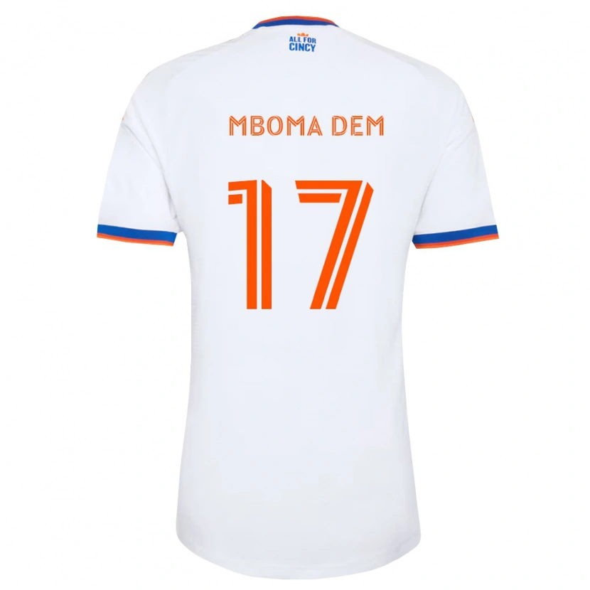 Danxen Damen Kenji Mboma Dem #17 Weiß Marineblau Orange Auswärtstrikot Trikot 2026/27 T-Shirt Schweiz