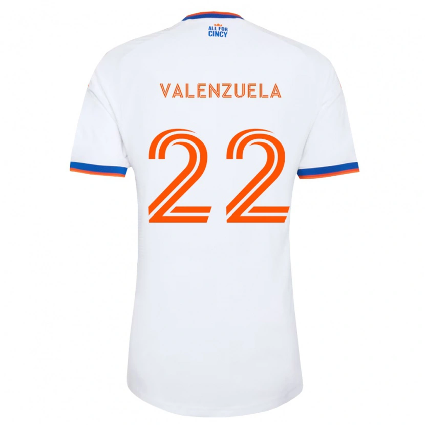 Danxen Damen Gerardo Valenzuela #22 Weiß Marineblau Orange Auswärtstrikot Trikot 2026/27 T-Shirt Schweiz