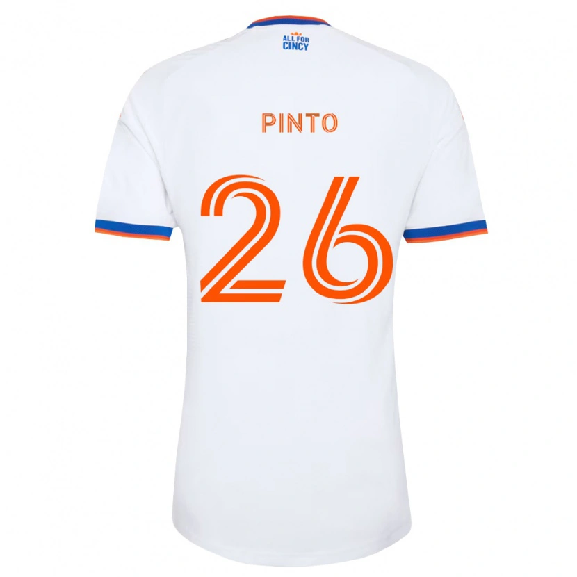 Danxen Damen Malik Pinto #26 Weiß Marineblau Orange Auswärtstrikot Trikot 2026/27 T-Shirt Schweiz