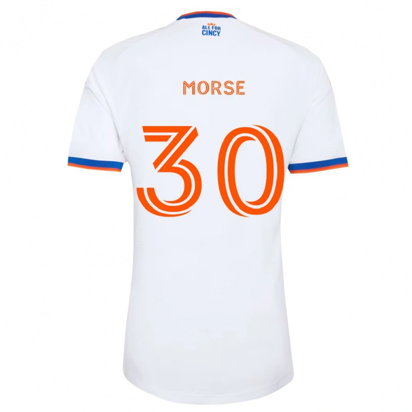Danxen Damen Hunter Morse #30 Weiß Marineblau Orange Auswärtstrikot Trikot 2026/27 T-Shirt Schweiz