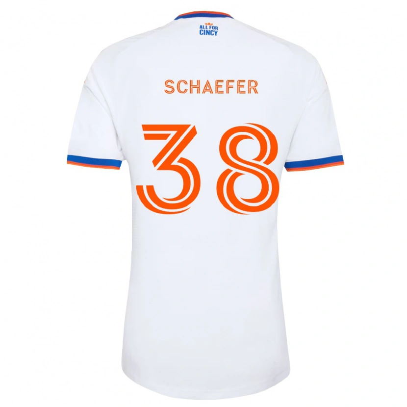 Danxen Damen Brian Schaefer #38 Weiß Marineblau Orange Auswärtstrikot Trikot 2026/27 T-Shirt Schweiz