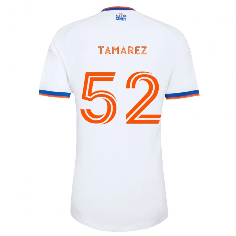 Danxen Damen Lucas Tamarez #52 Weiß Marineblau Orange Auswärtstrikot Trikot 2026/27 T-Shirt Schweiz
