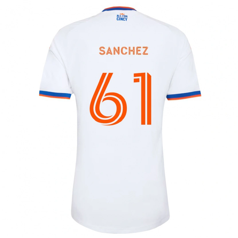Danxen Damen Santiago Sanchez #61 Weiß Marineblau Orange Auswärtstrikot Trikot 2026/27 T-Shirt Schweiz