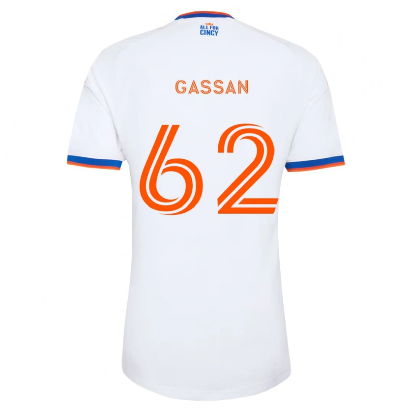 Danxen Damen Noah Gassan #62 Weiß Marineblau Orange Auswärtstrikot Trikot 2026/27 T-Shirt Schweiz