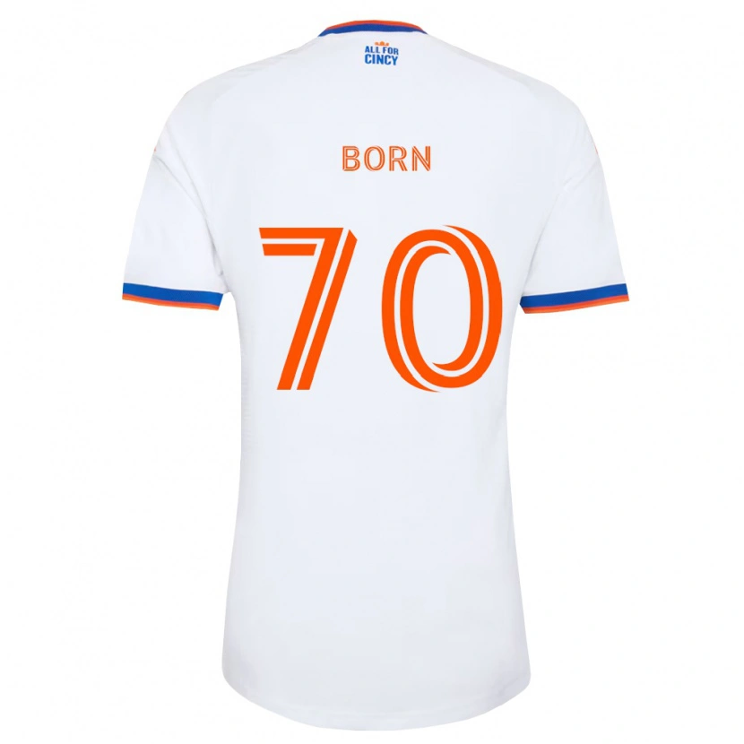 Danxen Damen Landon Born #70 Weiß Marineblau Orange Auswärtstrikot Trikot 2026/27 T-Shirt Schweiz