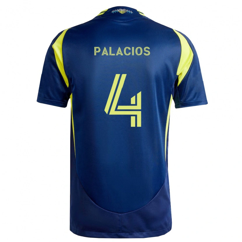 Danxen Damen Jeison Palacios #4 Gelb Marineblau Auswärtstrikot Trikot 2026/27 T-Shirt Schweiz