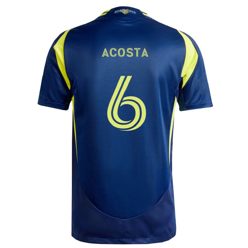 Danxen Damen Bryan Acosta #6 Gelb Marineblau Auswärtstrikot Trikot 2026/27 T-Shirt Schweiz