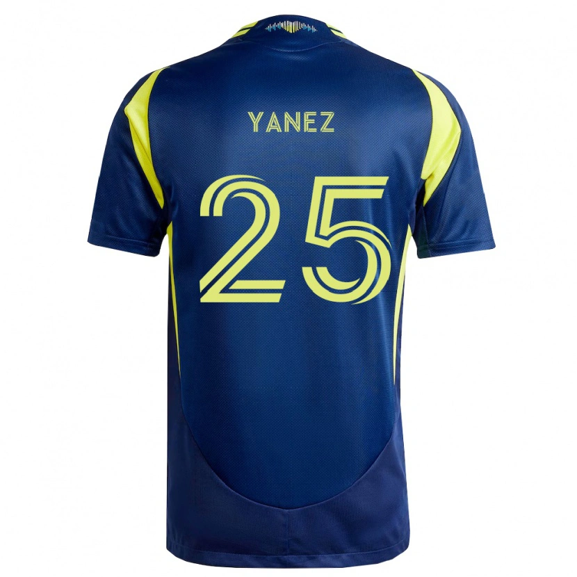 Danxen Damen Zidane Yáñez #25 Gelb Marineblau Auswärtstrikot Trikot 2026/27 T-Shirt Schweiz