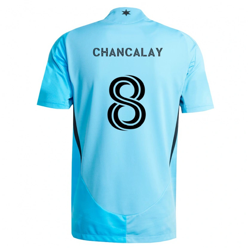 Danxen Damen Tomás Chancalay #8 Hellblau Schwarz Auswärtstrikot Trikot 2026/27 T-Shirt Schweiz