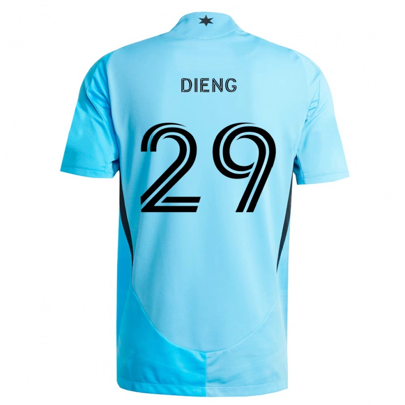 Danxen Damen Mamadou Dieng #29 Hellblau Schwarz Auswärtstrikot Trikot 2026/27 T-Shirt Schweiz