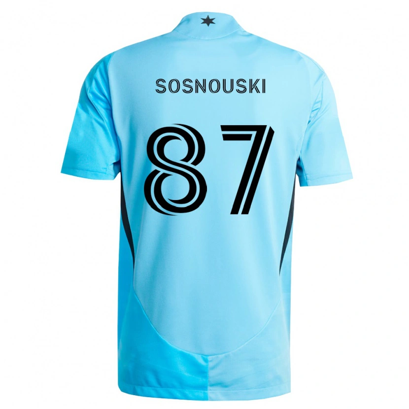 Danxen Damen Justin Sosnouski #87 Hellblau Schwarz Auswärtstrikot Trikot 2026/27 T-Shirt Schweiz