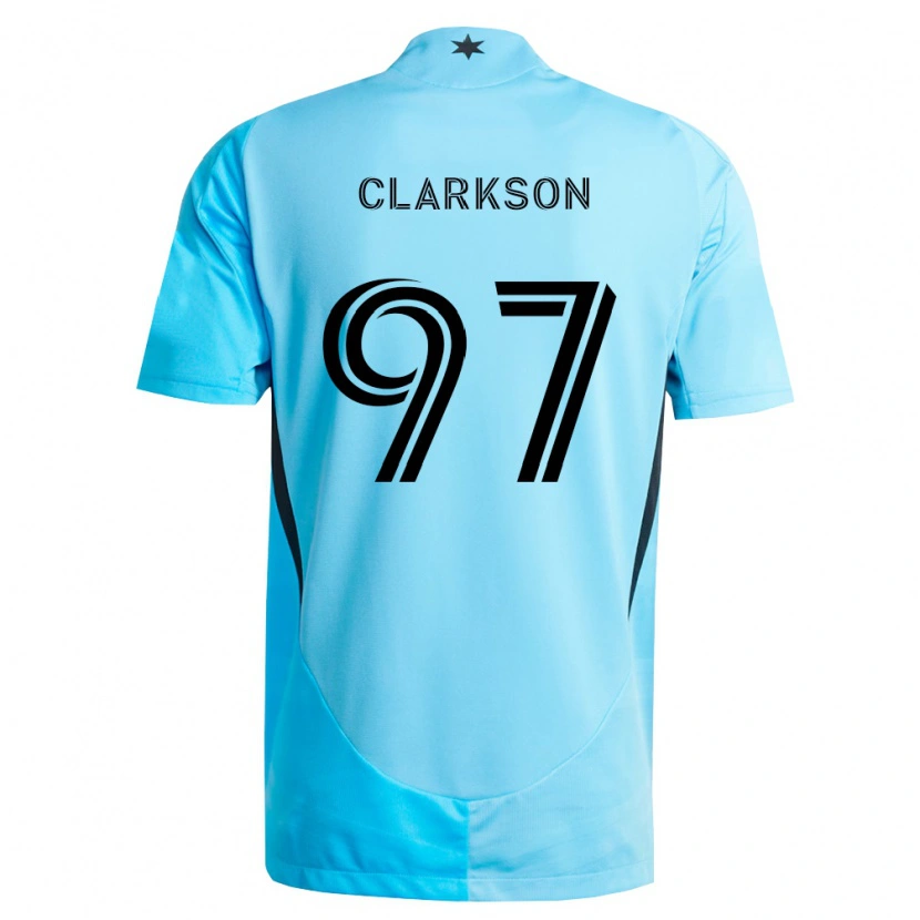 Danxen Damen Jack Clarkson #97 Hellblau Schwarz Auswärtstrikot Trikot 2026/27 T-Shirt Schweiz
