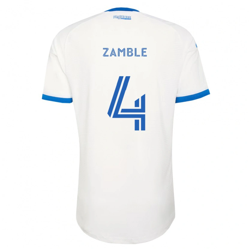 Danxen Damen Ulrich Zamble #4 Himmelblau Weiß Auswärtstrikot Trikot 2026/27 T-Shirt Schweiz