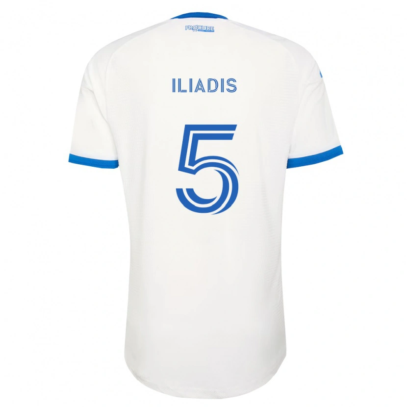 Danxen Damen Ilias Iliadis #5 Himmelblau Weiß Auswärtstrikot Trikot 2026/27 T-Shirt Schweiz