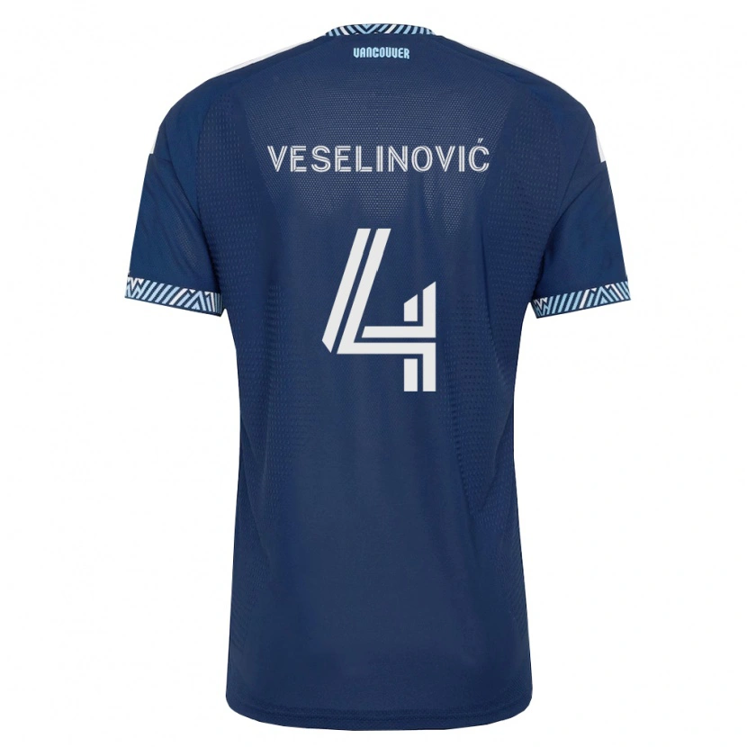 Danxen Damen Ranko Veselinović #4 Tiefblau Weiß Auswärtstrikot Trikot 2026/27 T-Shirt Schweiz