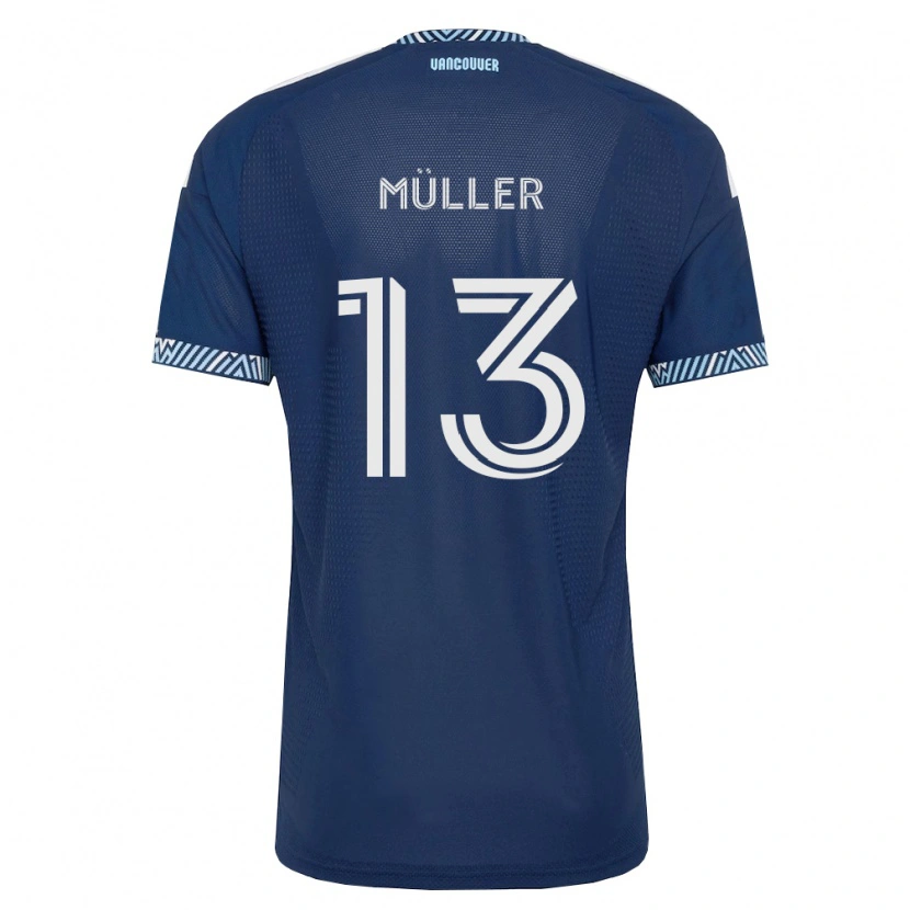 Danxen Damen Thomas Müller #13 Tiefblau Weiß Auswärtstrikot Trikot 2026/27 T-Shirt Schweiz