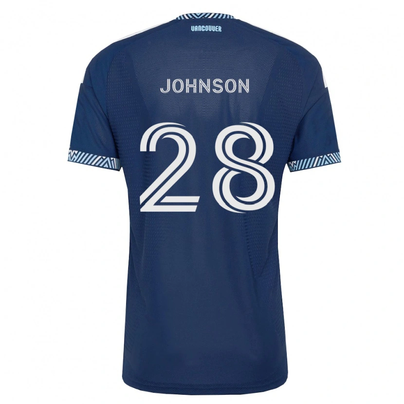 Danxen Damen Tate Johnson #28 Tiefblau Weiß Auswärtstrikot Trikot 2026/27 T-Shirt Schweiz