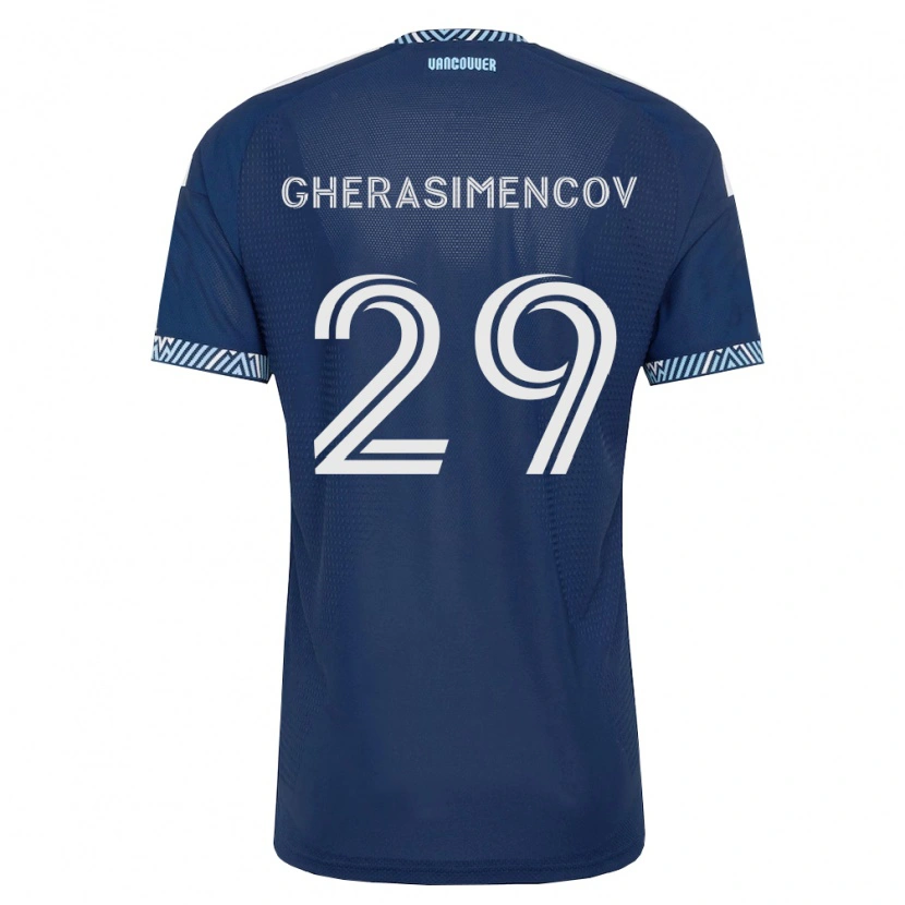 Danxen Damen Mihail Gherasimencov #29 Tiefblau Weiß Auswärtstrikot Trikot 2026/27 T-Shirt Schweiz