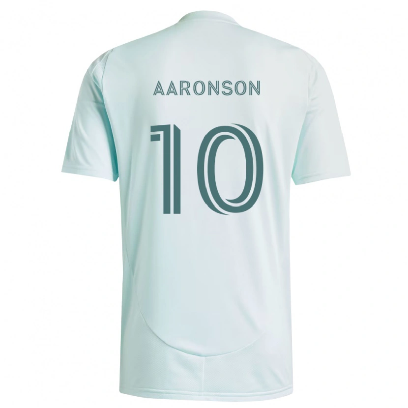 Danxen Damen Paxten Aaronson #10 Weiß Hellgrün Auswärtstrikot Trikot 2026/27 T-Shirt Schweiz