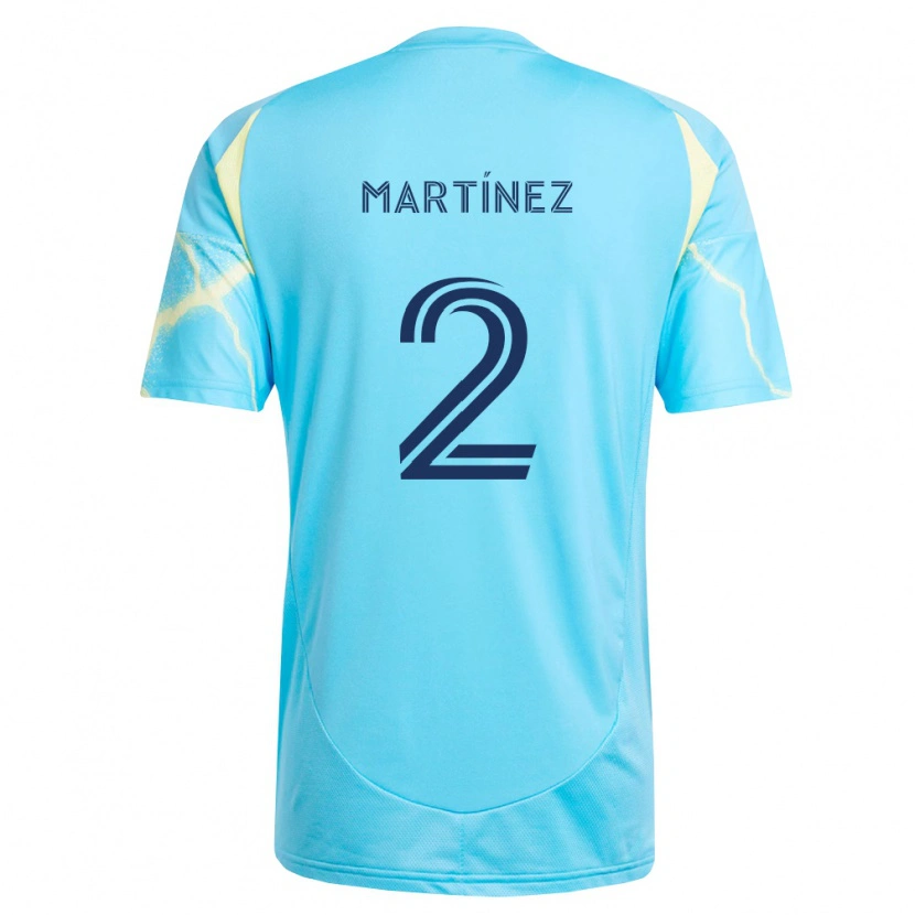 Danxen Damen Geiner Martínez #2 Hellblau Schwarz Hellgelb Auswärtstrikot Trikot 2026/27 T-Shirt Schweiz
