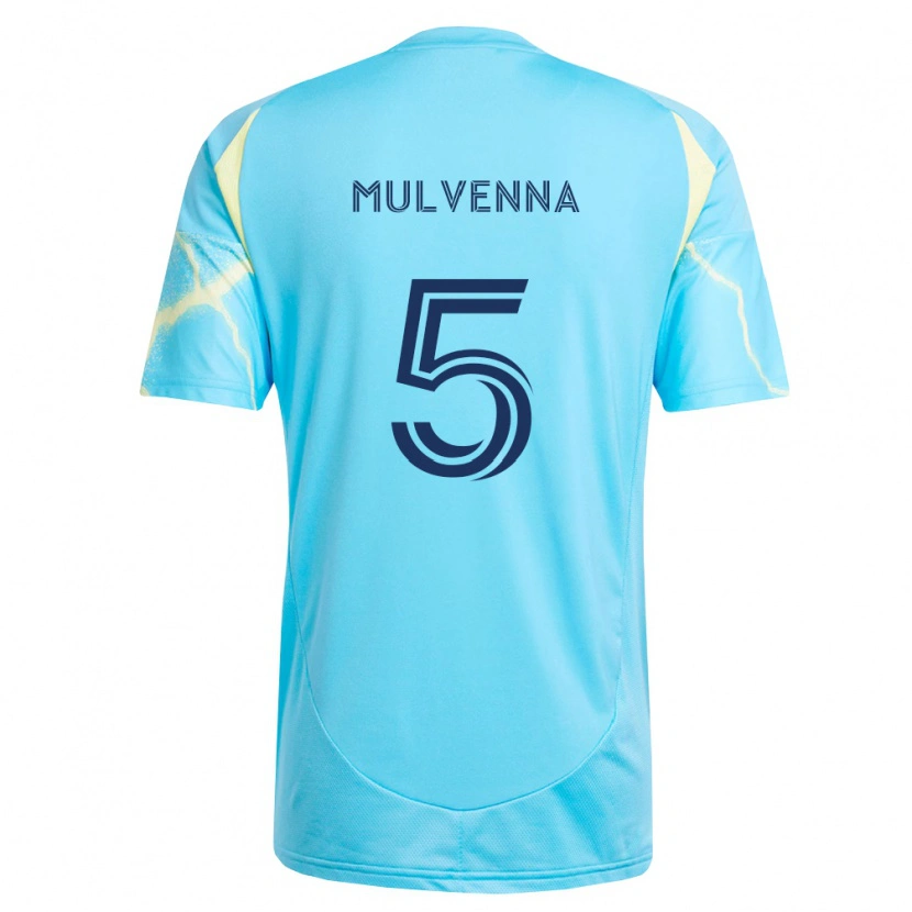 Danxen Damen Landon Mulvenna #5 Hellblau Schwarz Hellgelb Auswärtstrikot Trikot 2026/27 T-Shirt Schweiz