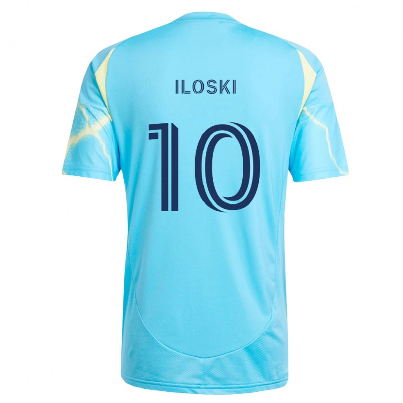 Danxen Damen Milan Iloski #10 Hellblau Schwarz Hellgelb Auswärtstrikot Trikot 2026/27 T-Shirt Schweiz