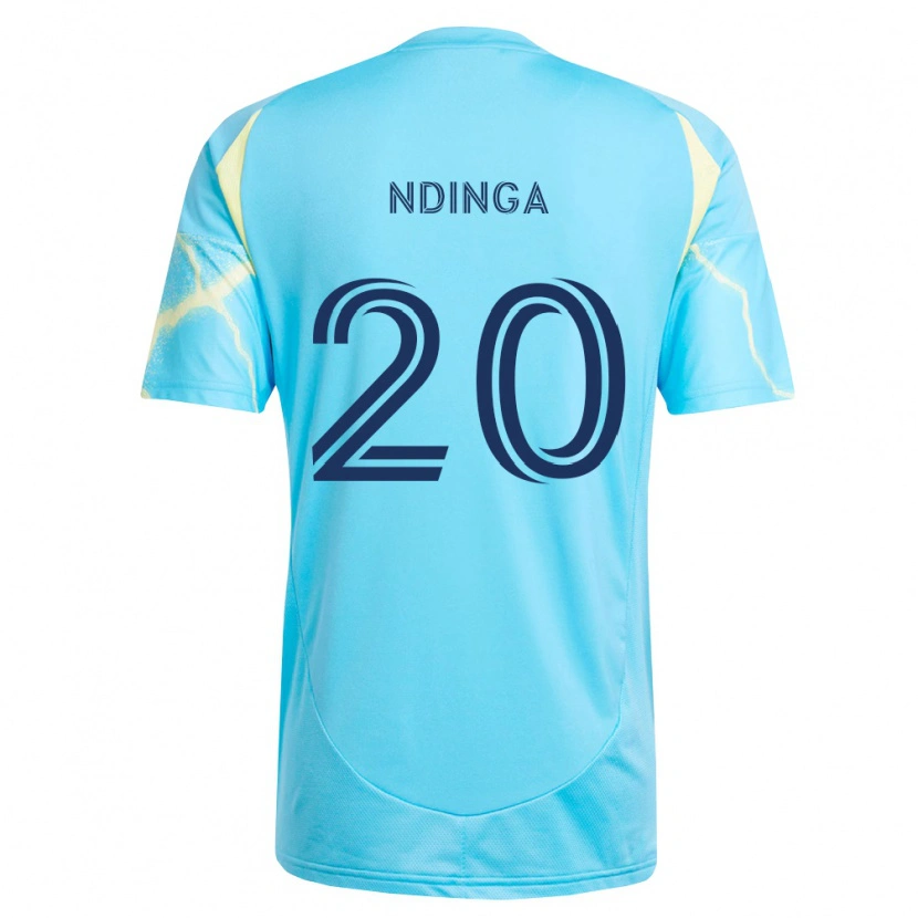 Danxen Damen Philippe Ndinga #20 Hellblau Schwarz Hellgelb Auswärtstrikot Trikot 2026/27 T-Shirt Schweiz