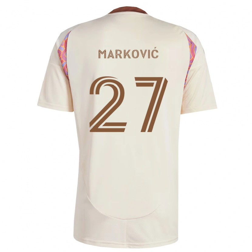 Danxen Damen Nikola Marković #27 Off-Weiß Pink Auswärtstrikot Trikot 2026/27 T-Shirt Schweiz