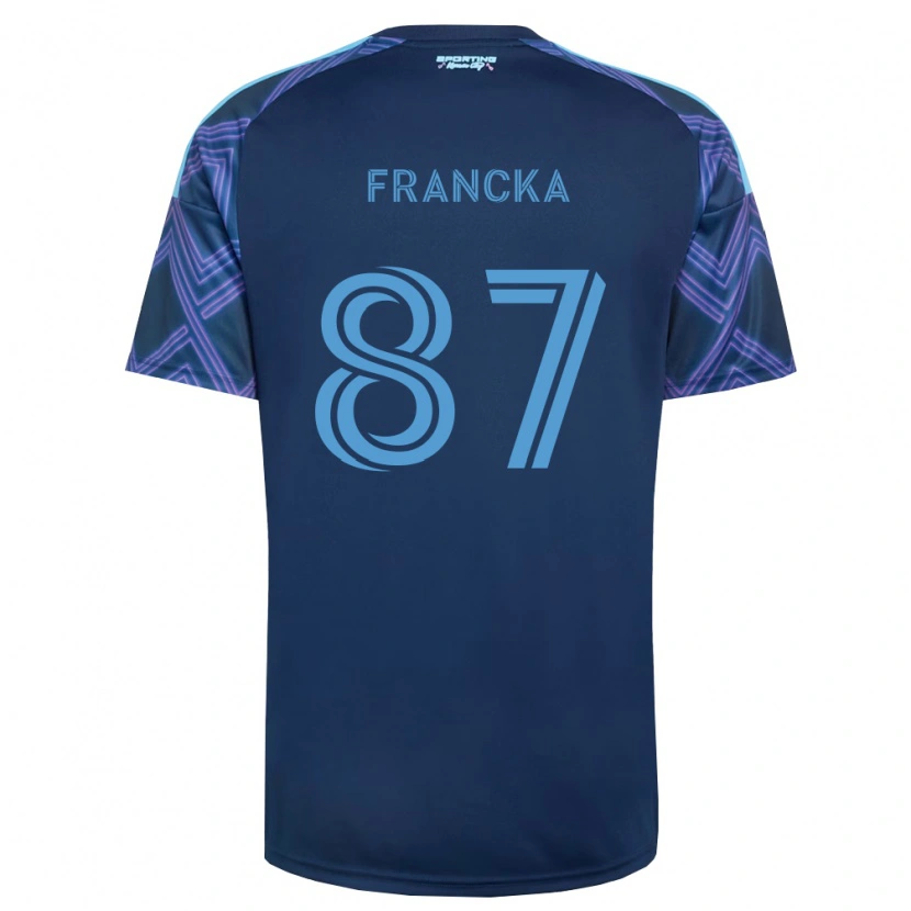 Danxen Damen Jack Francka #87 Königsblau Violett Auswärtstrikot Trikot 2026/27 T-Shirt Schweiz